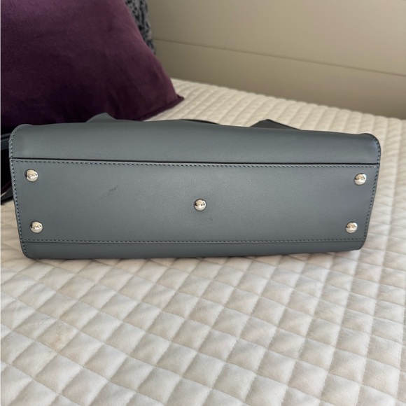 Fendi Gray/Blue Peekaboo Handbag with 2 Shoulder straps - Picture 10 of 12